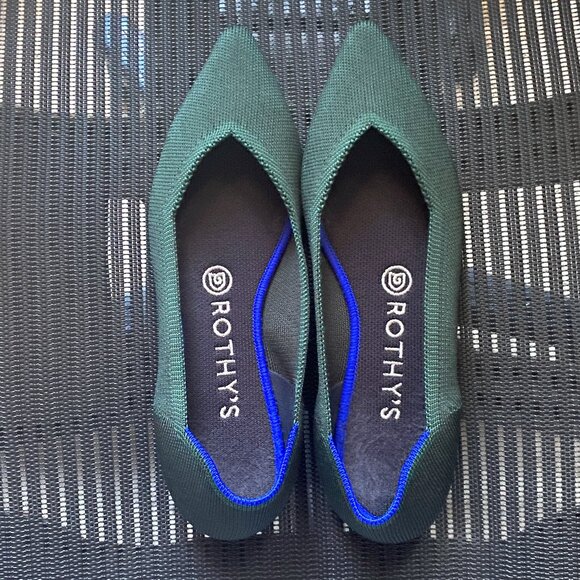 Rothy's Emerald Green The Point - Size 7.5 - Picture 2 of 4